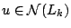 $u\in \mathcal{N}(L_k)$