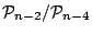${\mathcal{P}}_{n-2}/{\mathcal{P}}_{n-4}$