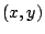 $(x,y)$