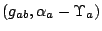 $(g_{ab},\alpha_a-\Upsilon_a)$