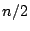 $n/2$