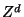 $\mathbb{Z}^d$