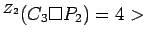 $ ^{Z_2}(C_3 \Box P_2)=4>$
