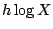 $h\log X$