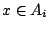 $x\in A_i$