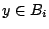 $y\in B_i$