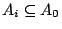 $A_i\subseteq A_0$