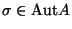 $ \sigma \in {\mathrm{Aut}}A$