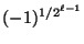 $ (-1)^{1/2^{\ell-1}}$