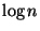$ \log n$