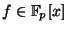 $ f \in \mathbb{F}_p[x]$