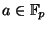$ a \in \mathbb{F}_p$