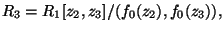 $\displaystyle R_3 = R_1[z_2,z_3]/(f_0(z_2), f_0(z_3)),$