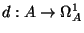 $ d:A \to \Omega_A^1$