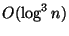 $ O(\log^3 n)$