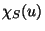$ \chi_S(u)$