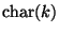 $ {\mathrm{char}}(k)$