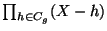 $ \prod_{h \in C_g}(X-h)$
