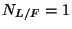 $ N_{L/F}=1$