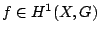$ f \in H^1(X,G)$