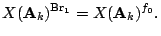 $\displaystyle X(\mathbf A_k)^{{\mathrm{Br}}_1} = X(\mathbf A_k)^{f_0}. $