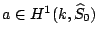 $ a \in H^1(k,\widehat S_0)$