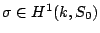 $ \sigma \in H^1(k,S_0)$