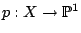 $ p:X \to \mathbb{P}^1$