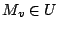$ M_v \in U$