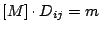 $ [M]\cdot D_{ij}=m$