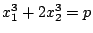 $ x_1^3+2x_2^3=p$