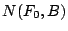$ N(F_0,B)$