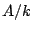 $ A/k$