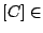 $ [C] \in$