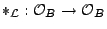 $ *_{\mathcal{L}}: \mathcal{O}_B
\rightarrow \mathcal{O}_B$