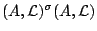 $ (A, \mathcal{L})^\sigma \iso (A, \mathcal{L})$