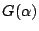 $ G(\alpha)$