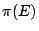 $ \pi(E)$