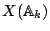 $ X(\mathbb{A}_k)$
