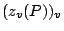 $ (z_v(P))_v$