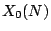 $ X_0(N)$