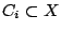 $ C_i \subset X$