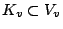 $ K_v \subset V_v$