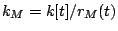 $ k_M=k[t]/r_M(t)$