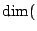 $ \dim($