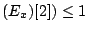 $ (E_x)[2]) \leq 1$