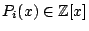 $ P_i(x) \in \mathbb{Z}[x]$