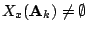 $ X_x(\mathbf A_k) \neq \emptyset$