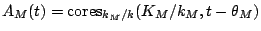 $ A_M(t)={\mathrm{cores}}_{k_M/k}(K_M/k_M,t-\theta_M)$