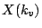 $ X(k_v)$